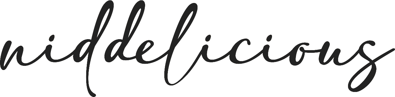 Script logo for niddelicious and nidde.nu